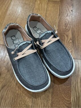 Hey Dude Wendy Boho Canvas Slip-On Loafers Sz 5 women’s
